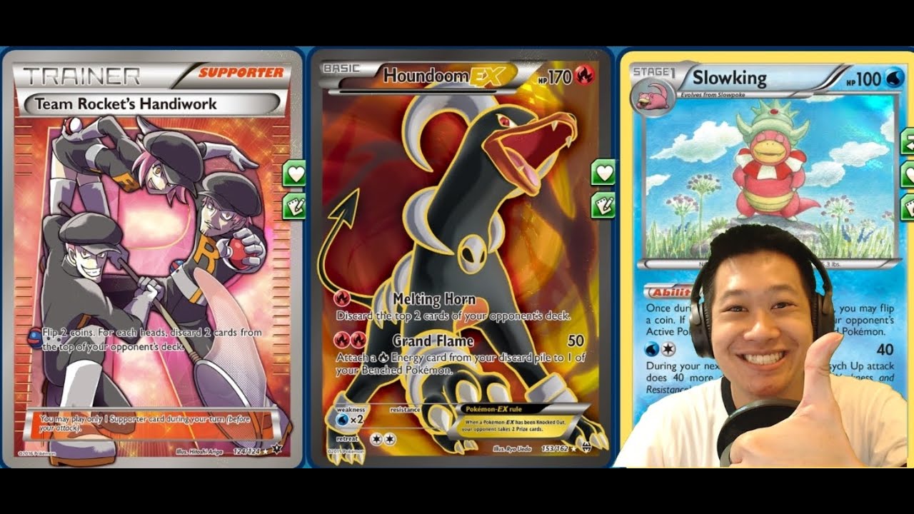 ГРОМАДНАЯ колода Houndoom Team Rocket Mill, СЖГИ карты своих противников!