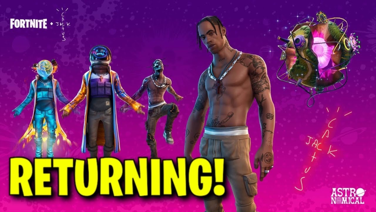 TRAVIS SCOTT RETURN RELEASE DATE in ITEM SHOP! (Travis Scott Skin Return Date to Fortnite 2026)