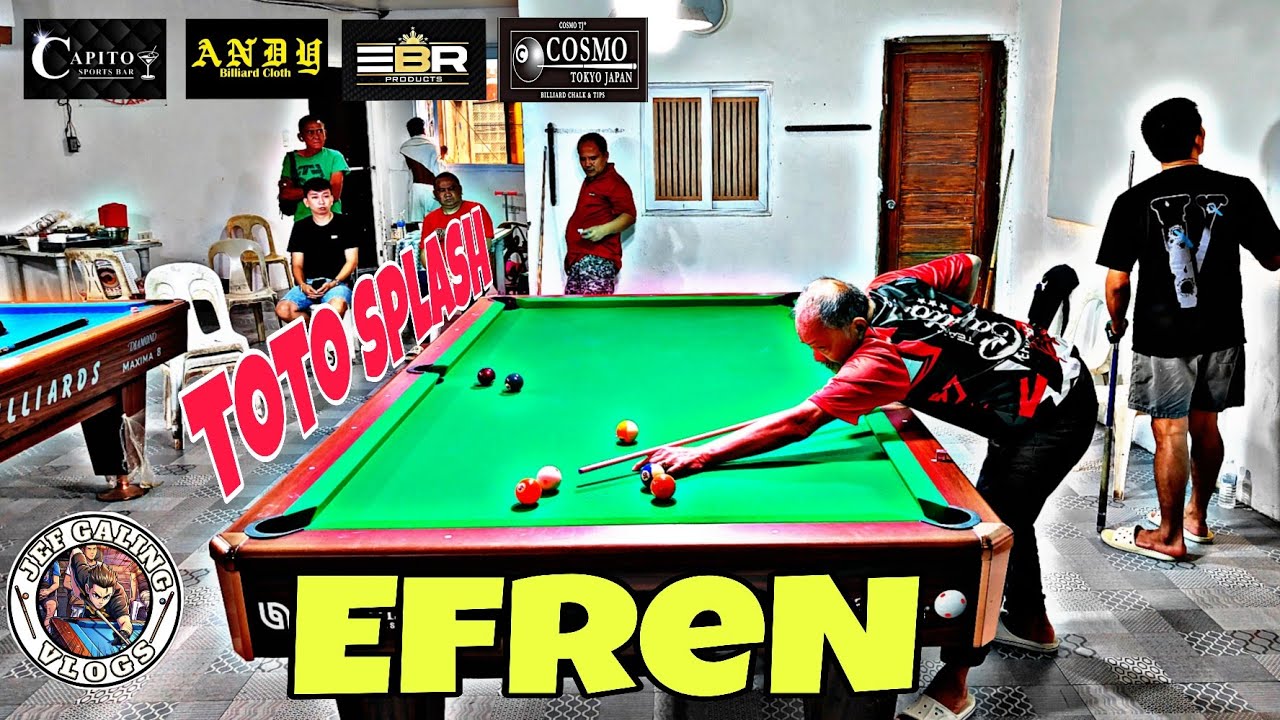 Efren Reyes 🆚 Toto Splash  💯Race19