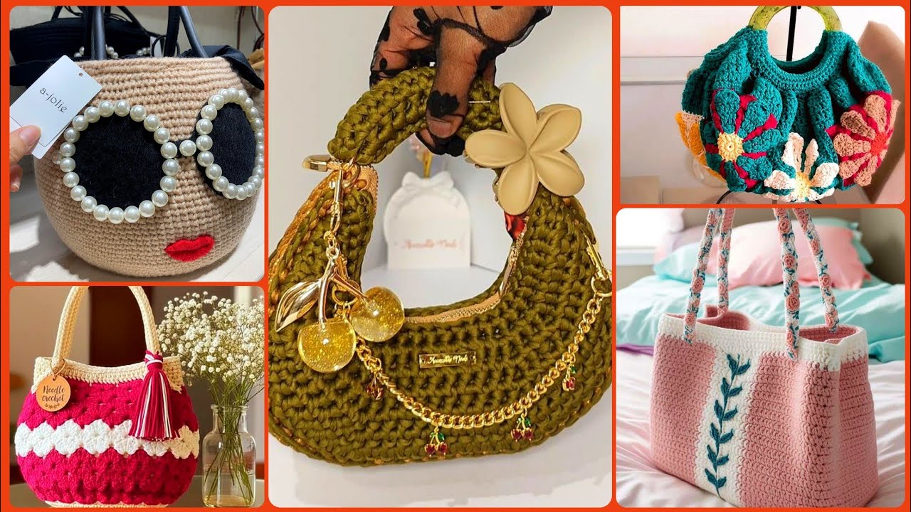 crochet handbag pattern textured braided stich bag structured mini tote with handles digital 2026