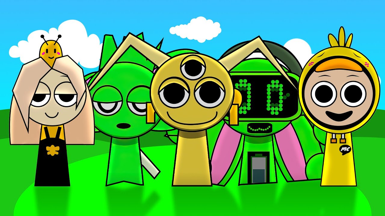 Sprunki Toxic Jadi Hijau Semua!