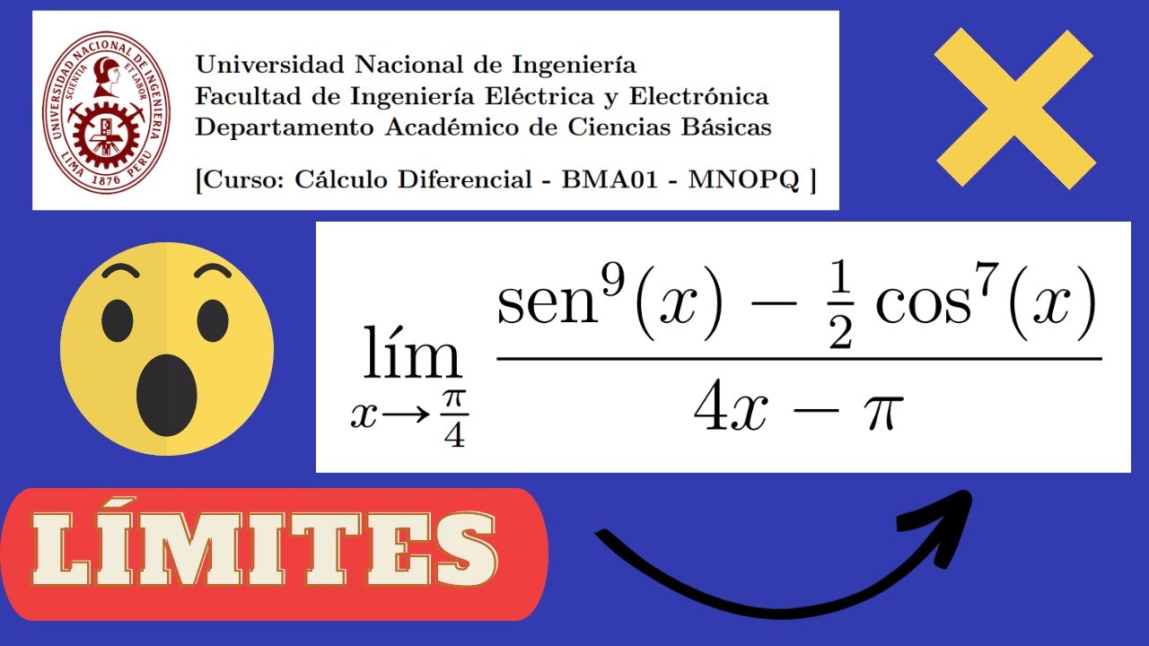 ¡POCOS RESOLVIERON ESTE LÍMITE! | FIEE UNI CÁLCULO DIFERENCIAL