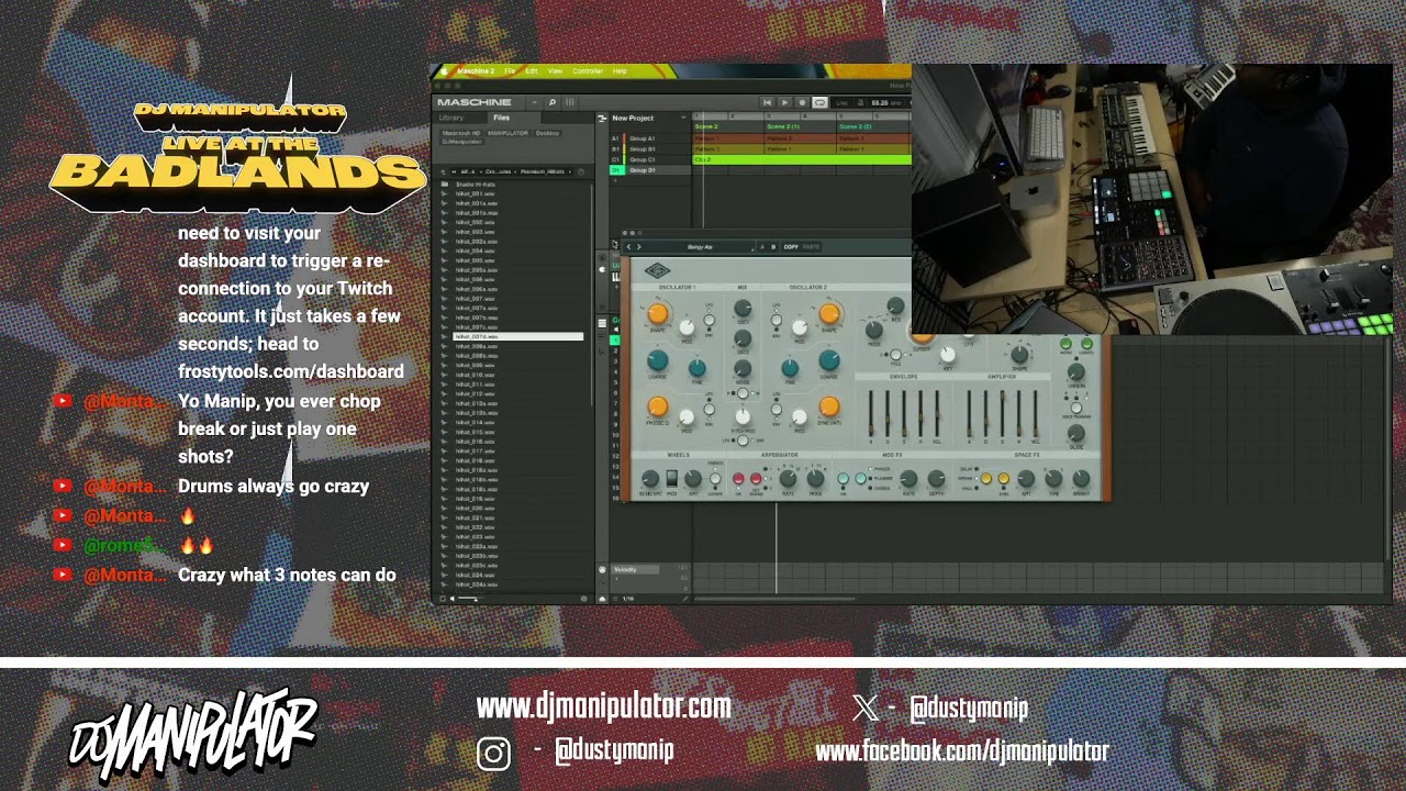 LIVE AT THE BADLANDS - JAN 8th 2026 - Sample-based Hip-hop Beats , Native Instruments Maschine