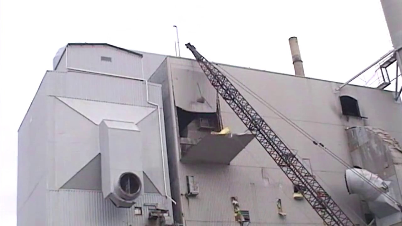 Demolition. Wrecking ball. Bucyrus 71-RB. Finland. Part 8