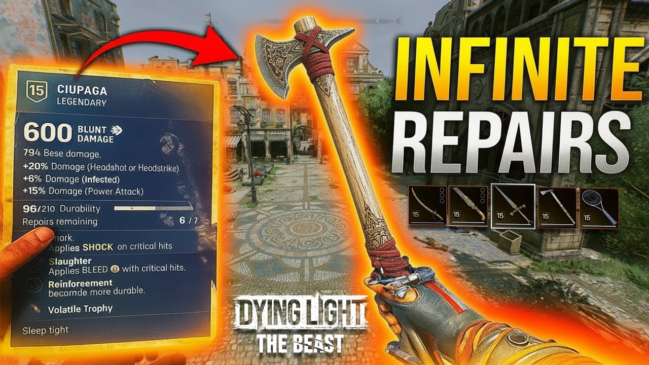 Dying Light The Beast — этот скрытый трюк даст вам неограниченное количество ремонтов легендарног...