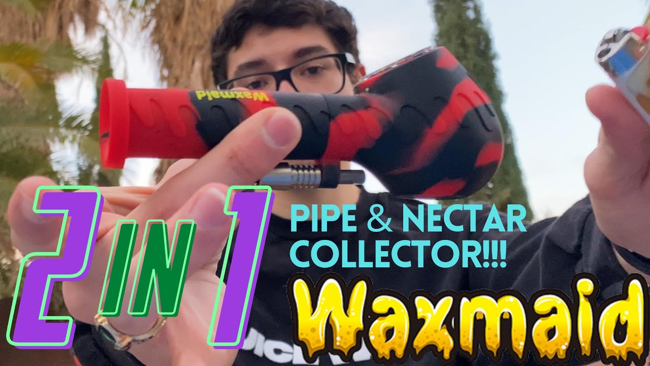 WAXMAID Gentleman Review! 2 in 1 Handpipe & Nectar Collector! (HOW TO USE A PIPE)