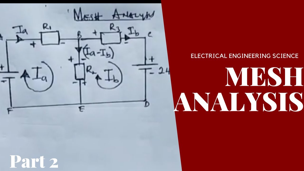 How to find branch currents using mesh analysis pt 7