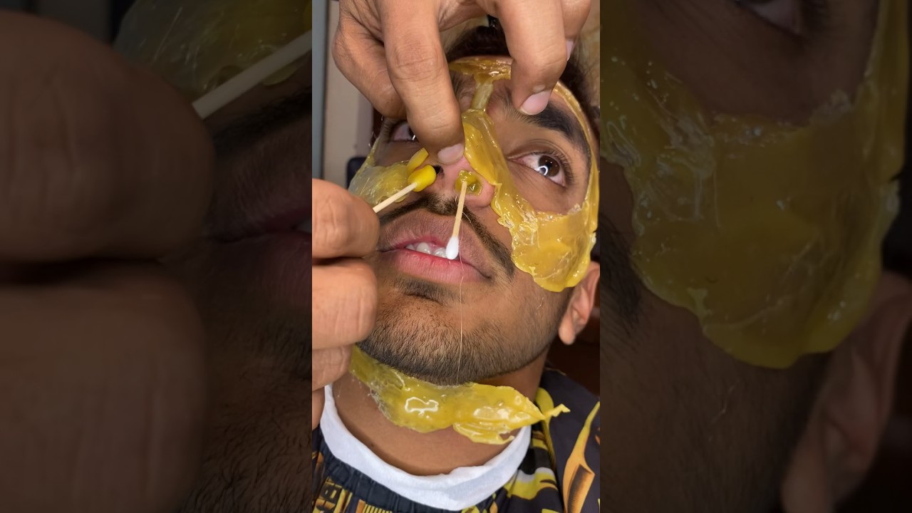 Full face waxing ☠️#barbershop #barberlife #viral #shorts