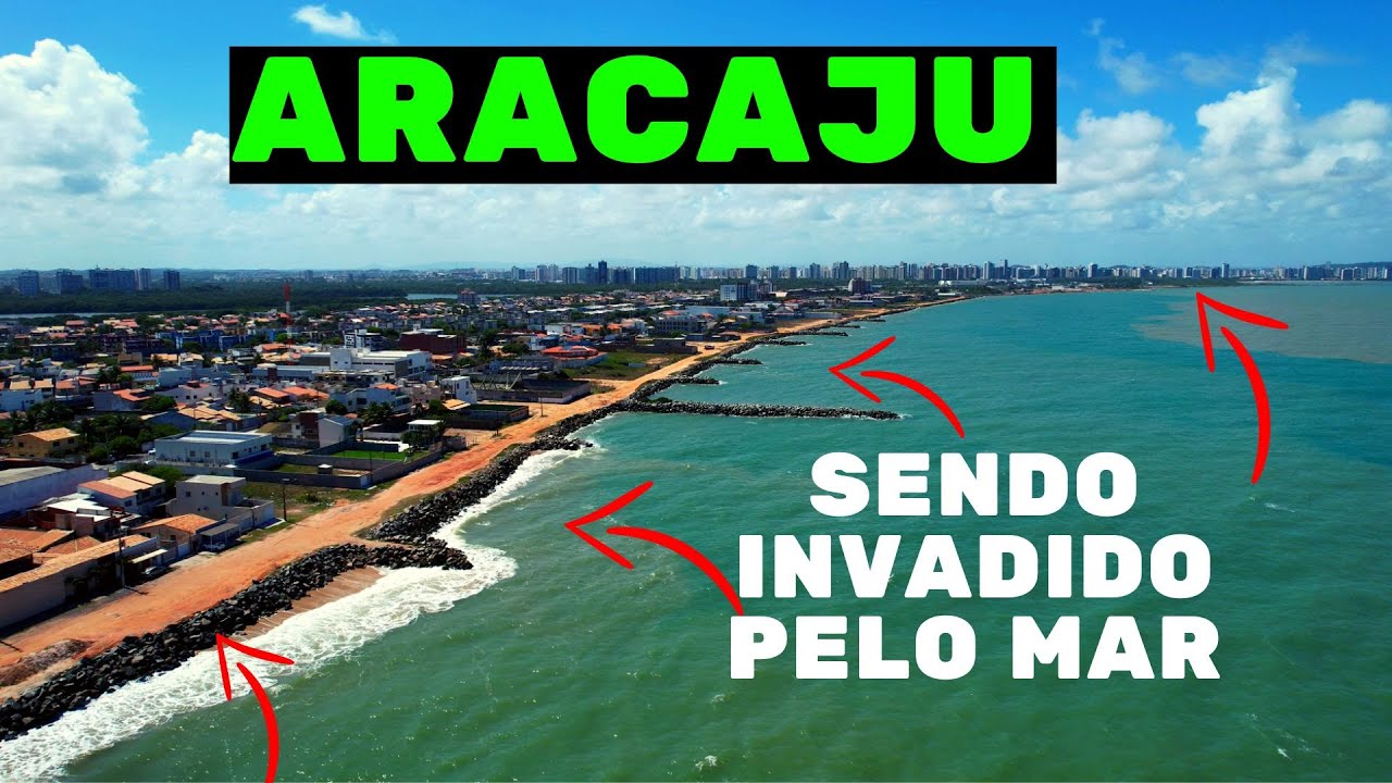O mar esta avançando nas casas em Aracaju