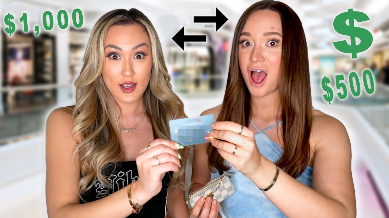 Switching CREDIT CARDS w/ LaurDIY!! *no limit*