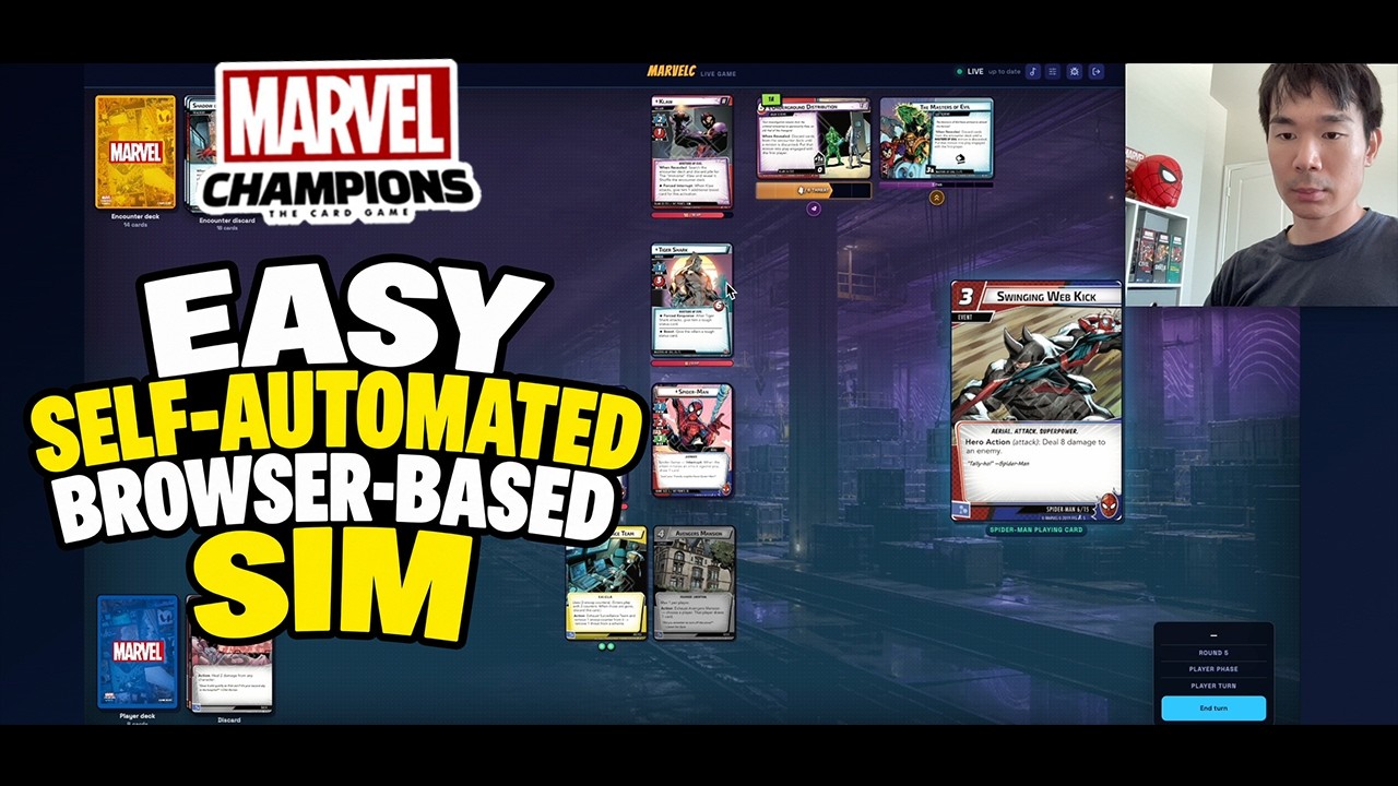 Play Marvel Champions Online | Browser-Based Self-Automated Simulator | Spider-Man vs Expert Klaw