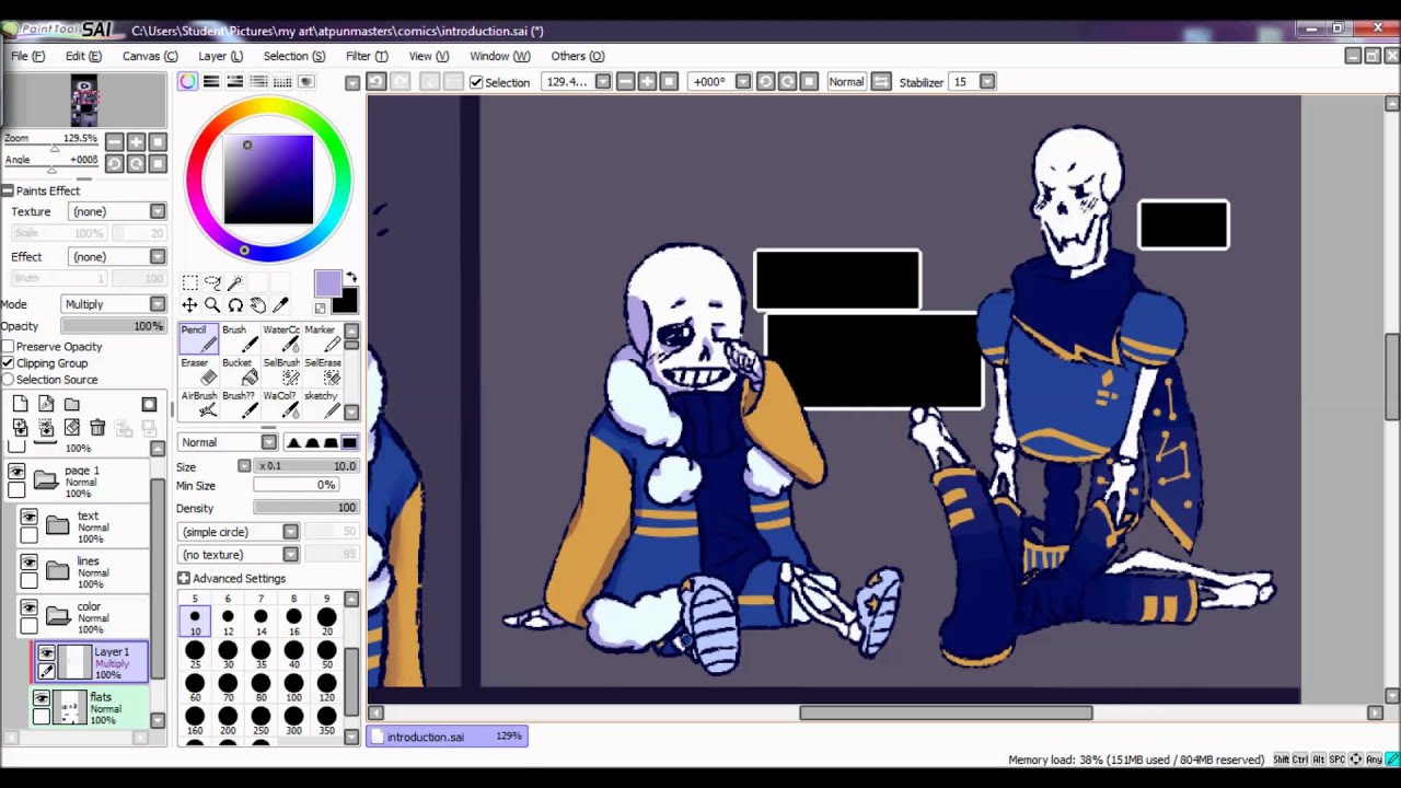 Sans5 has joined the chat. [UNDERTALE] 【Speedpaint】