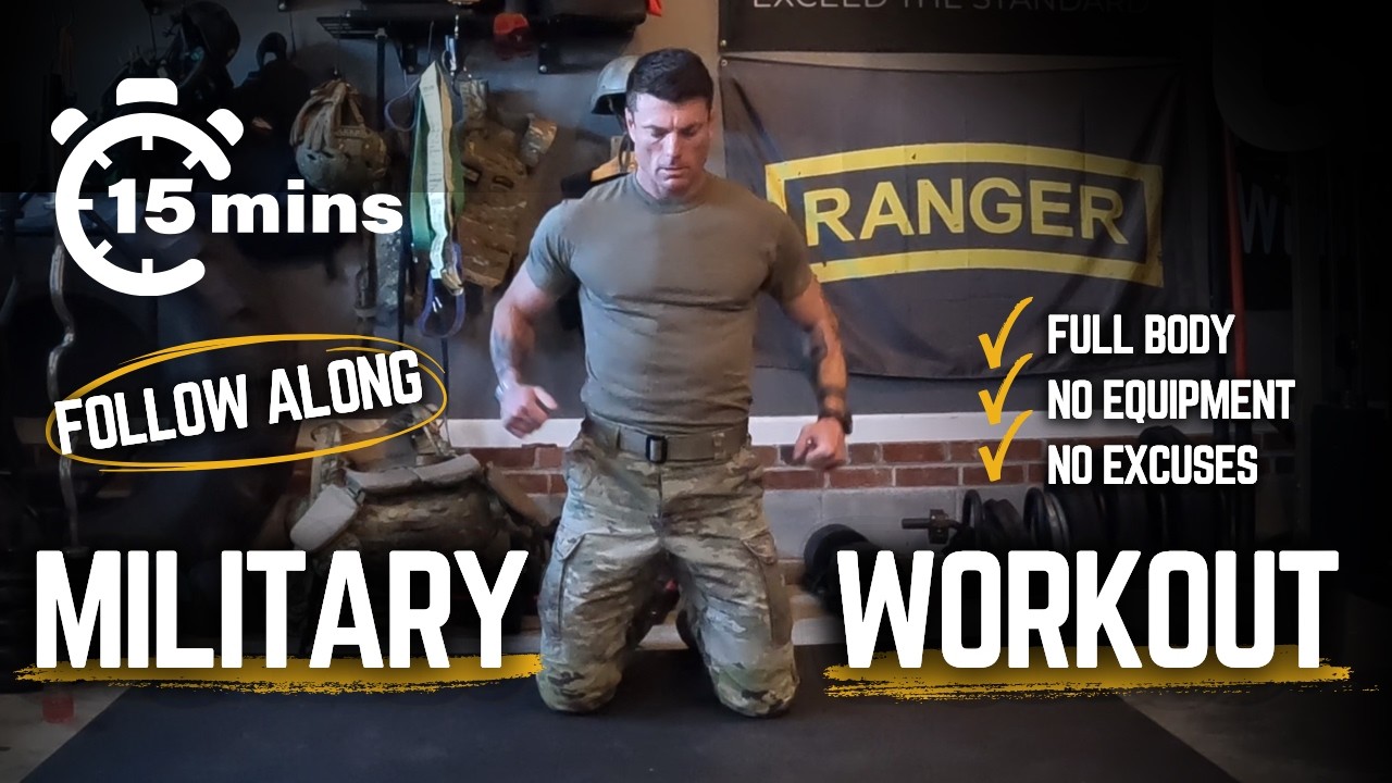 15-Minute Bodyweight Workout That Will SMOKE You (No Equipment) | Military Fitness