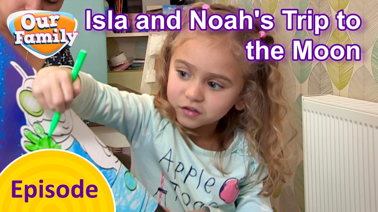 Путешествие Исла и Ноа на Луну | Наша семья. Полные серии | CBEEBIES