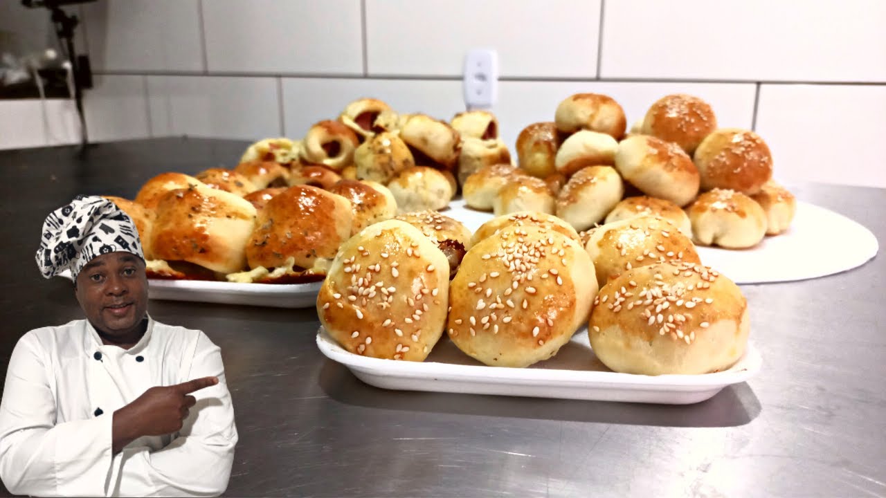 Receita de mini hambúrguer e mini cachorro quente