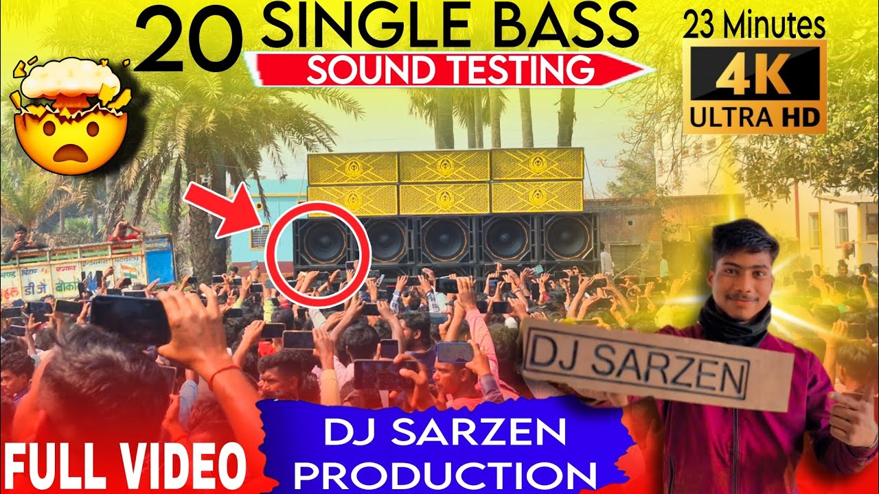 DJ SARZEN PRODUCTION SOUND CHECK |  SINGLE BASS #djsarzen #dj #soundsystem 