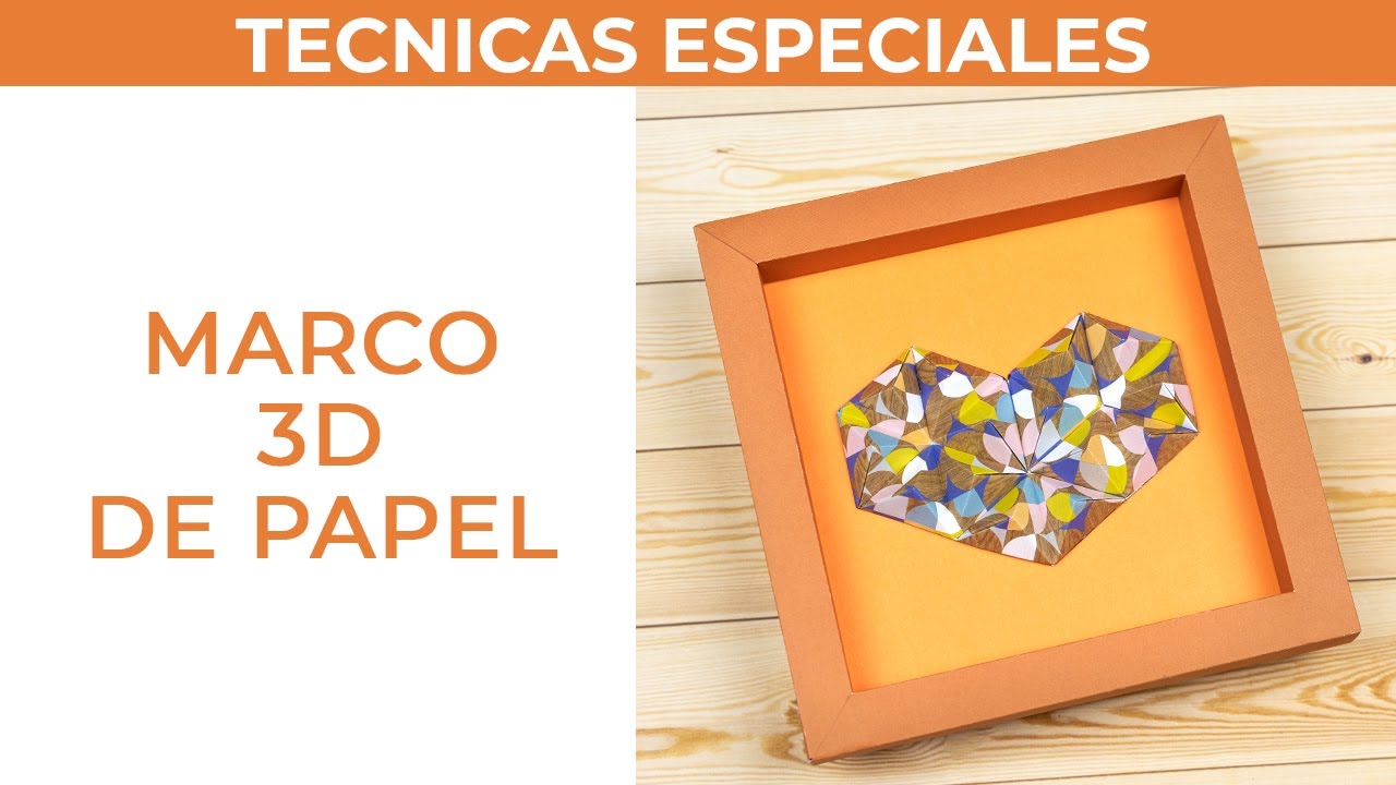 Marco 3D de papel plegado - Blueberry Studio