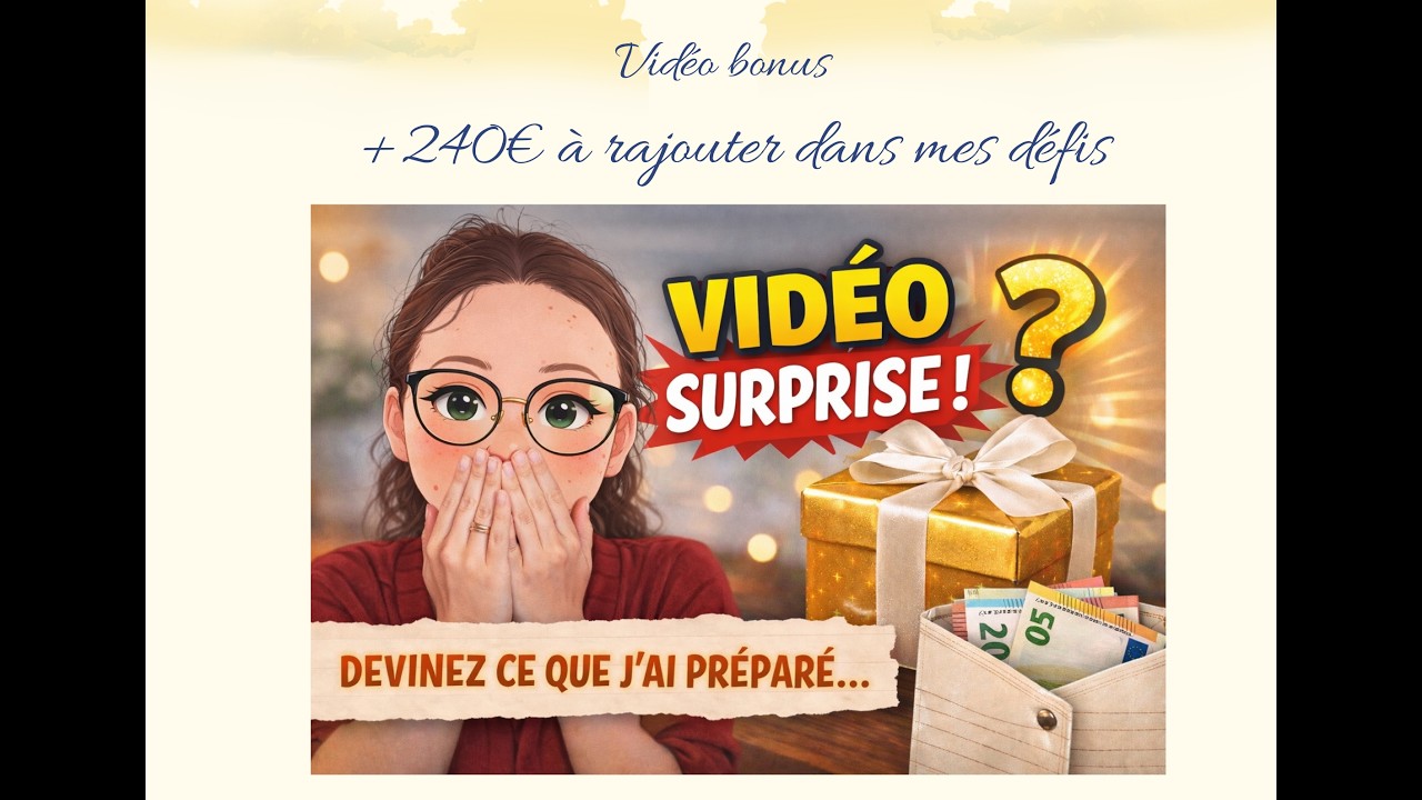 BONUS : 240&euro; &agrave; r&eacute;partir dans mes d&eacute;fis #methodedesenveloppes