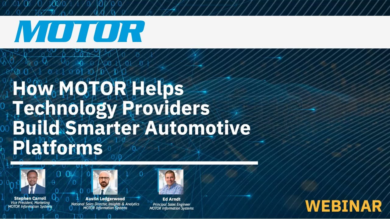 MOTOR Webinar: How MOTOR Helps Technology Providers Build Smarter Automotive Platforms