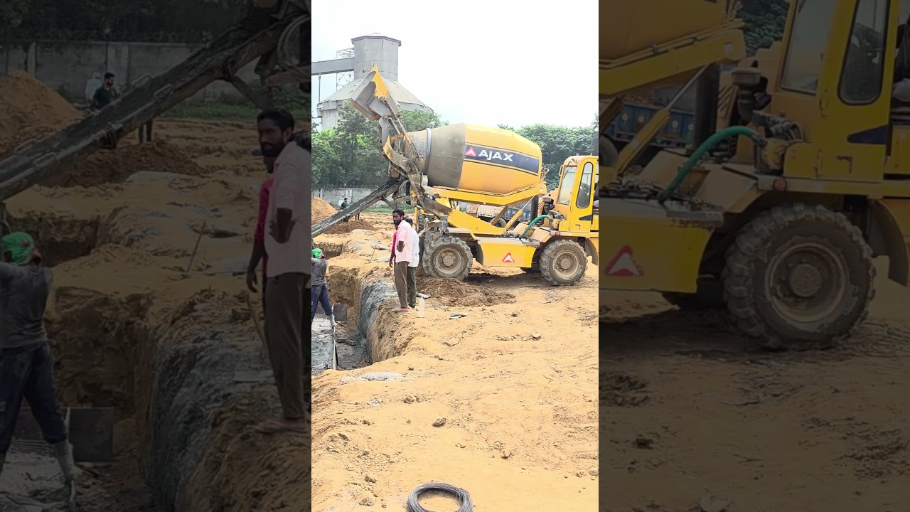 😱amazing technique column footing casting work #civilxpress #civilsite #amazing