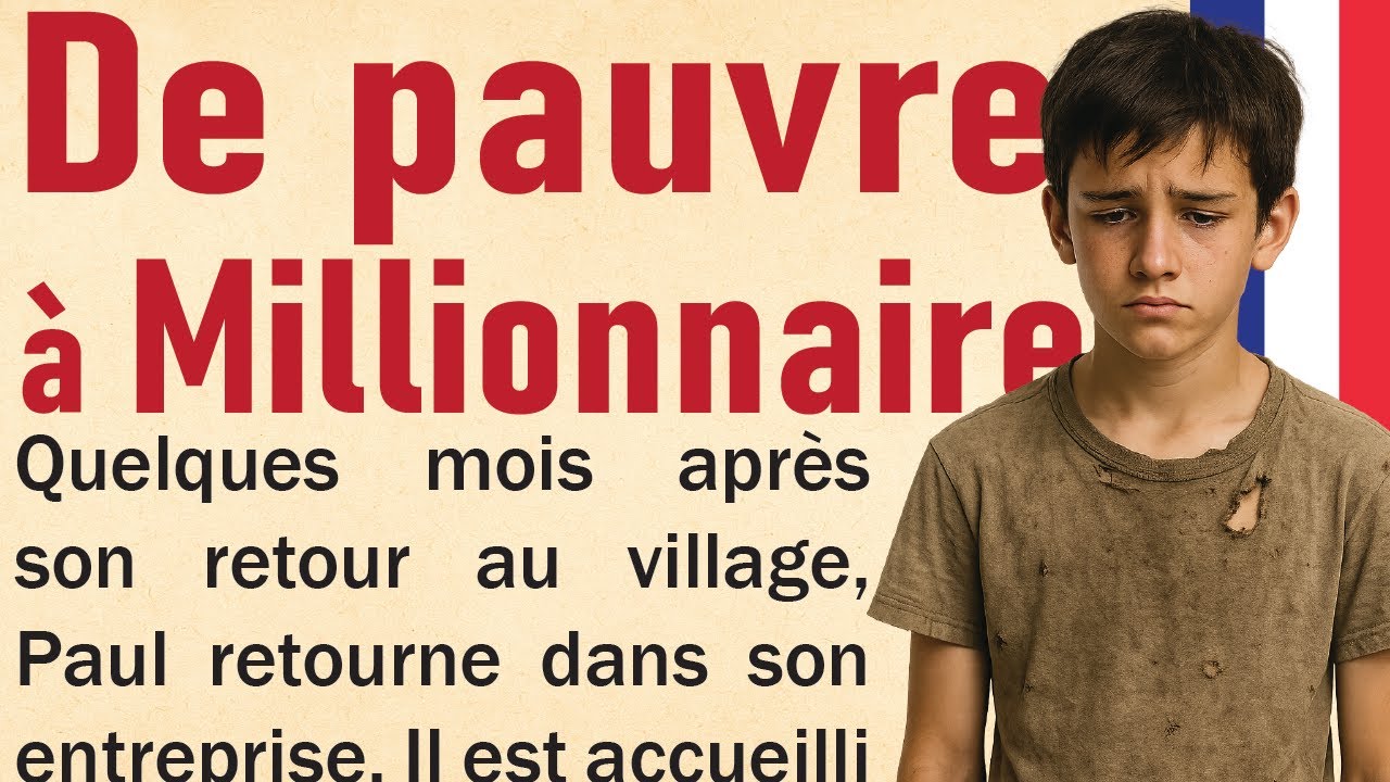 She rejected me because i was poor.  French stories for beginners.