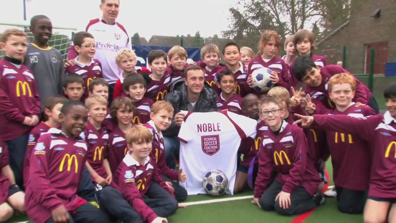 West Ham's Mark Noble & Technical Soccer Coaching open new astroturf at St Aubyns School