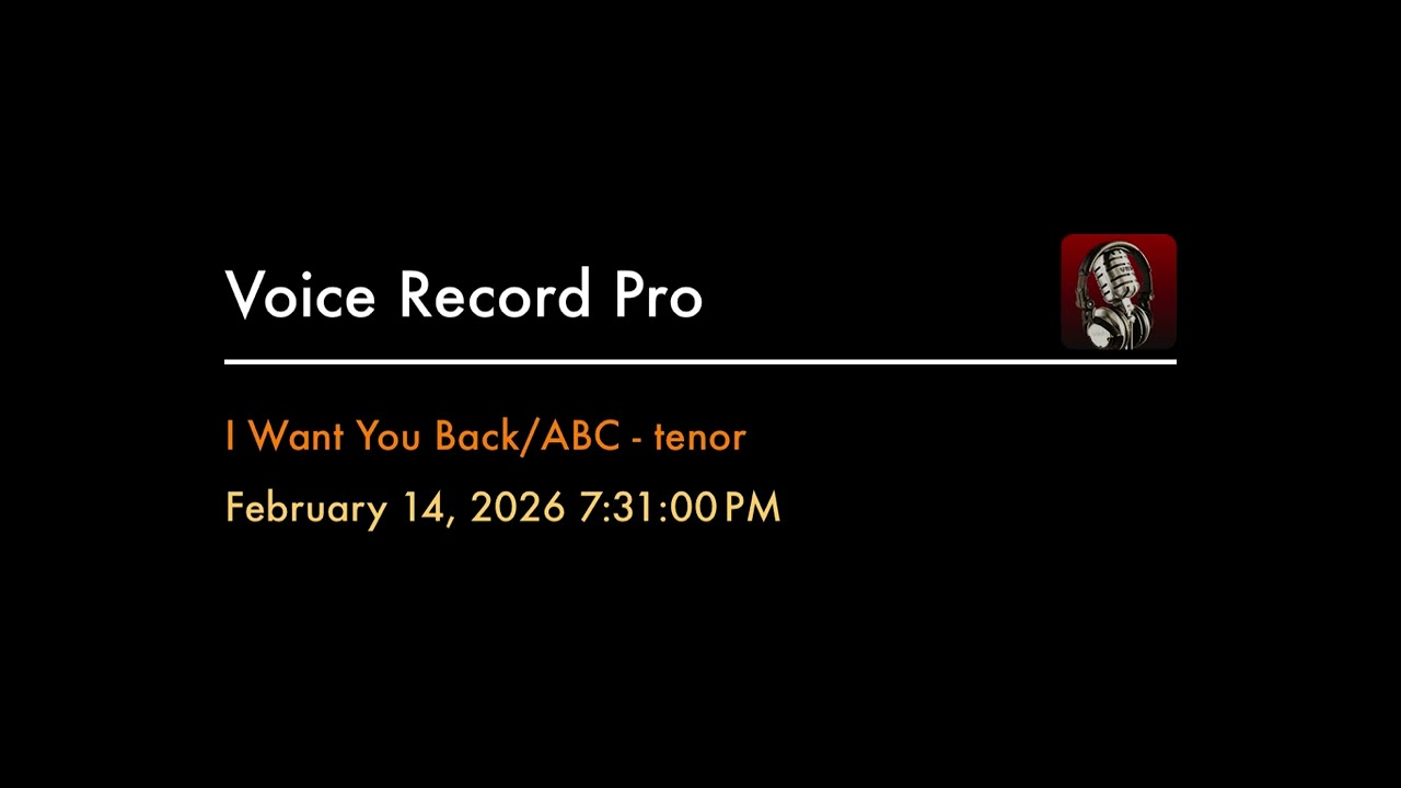 I Want You Back/ABC - tenor