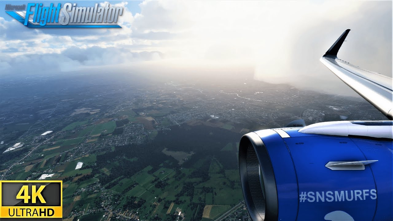 Realistic graphics approach Brussels Belgium- Microsoft Flight Simulator 2020 4K *Insane graphics*