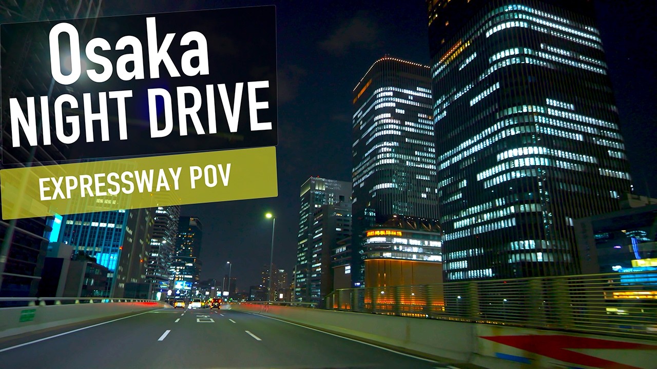 Neon City Night Drive in Japan 🇯🇵 | Osaka Expressway Loop POV