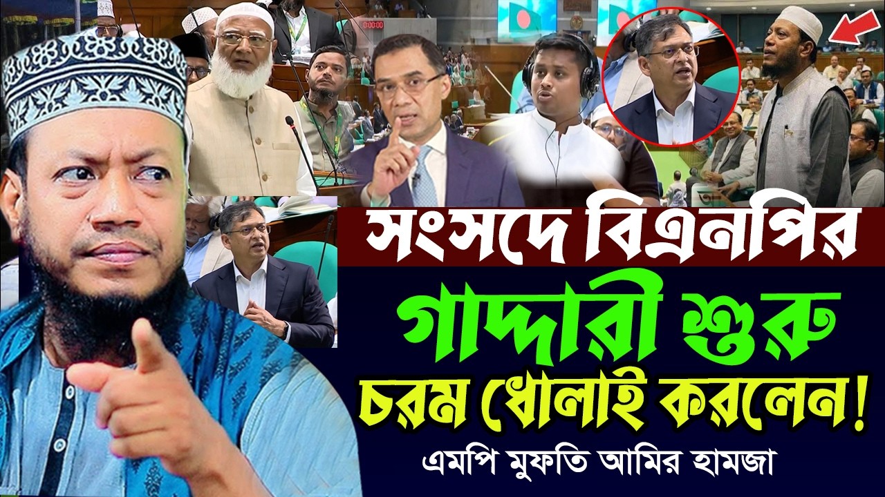 সংসদে বিএনপির গাদ্দারী শুরু। চরম ধোলাই করলেন! হাসনাত আব্দুল্লাহ ও মুফতি আমির হামজা এমপি।Amir Hamza ।