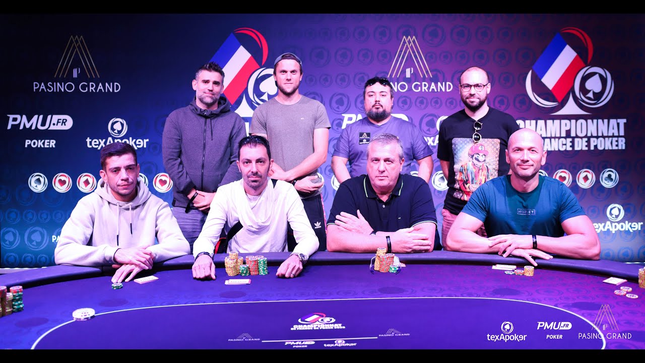 Table Finale 1 000€ Pot Limit Omaha Championnat de France 2023