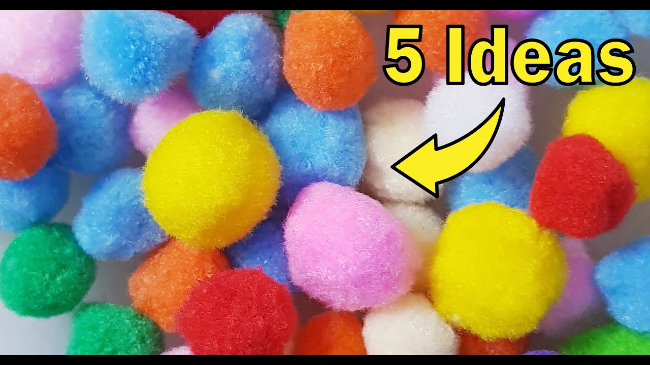 Easy Pom pom Craft Ideas to Make | @CraftStack