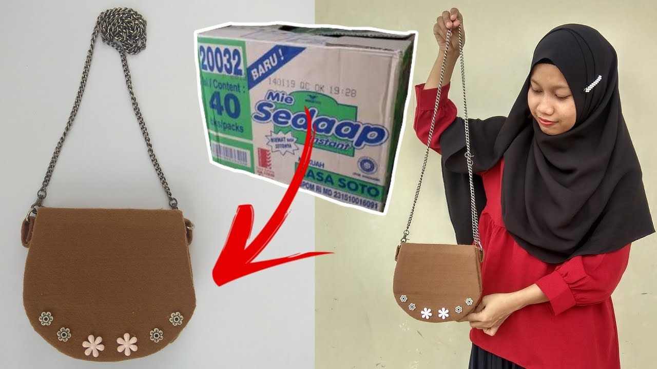 Ide kreatif membuat tas dari barang bekas | Best of waste from cardboard