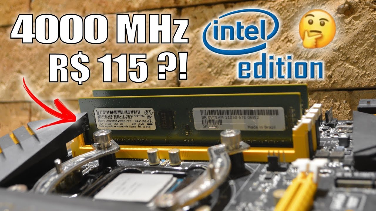 FREQUÊNCIA DE RAM AFETA PERFORMANCE EM JOGOS! VÍDEO COM INTEL