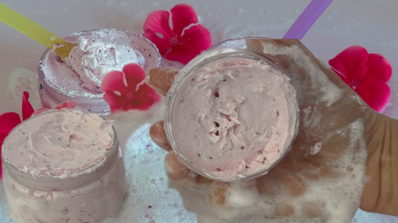 COMO HACER EXFOLIANTES  ESPUMOSO -  BATIDO (principiantes) Divina Glow