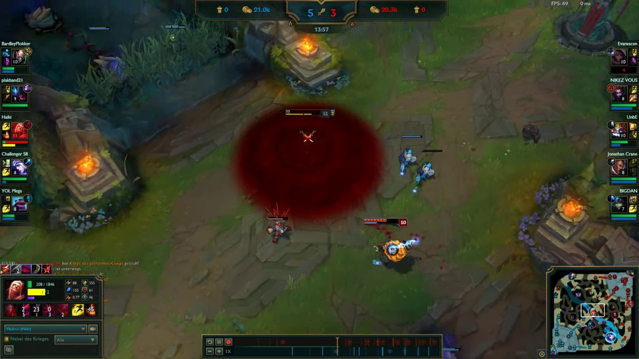 Vladimir 1v1 Outplay [League of Legends]