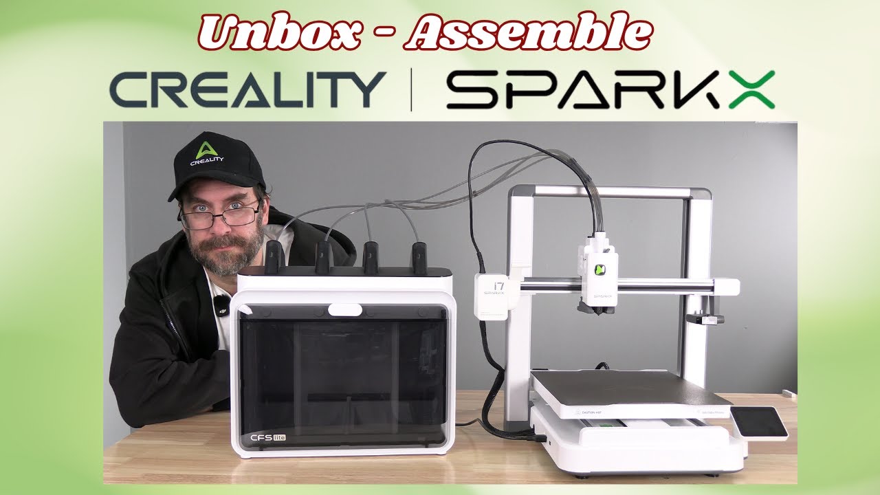 SparkX i7: Распаковка и сборка - 3D-принтер Creality для начинающих