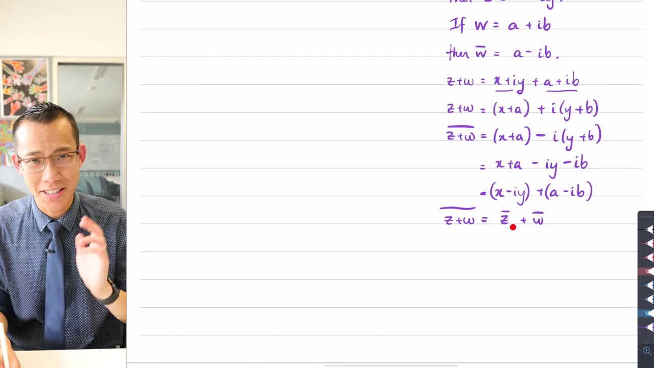 Complex Conjugate Root Theorem (1 of 2: Conjugate of a sum)
