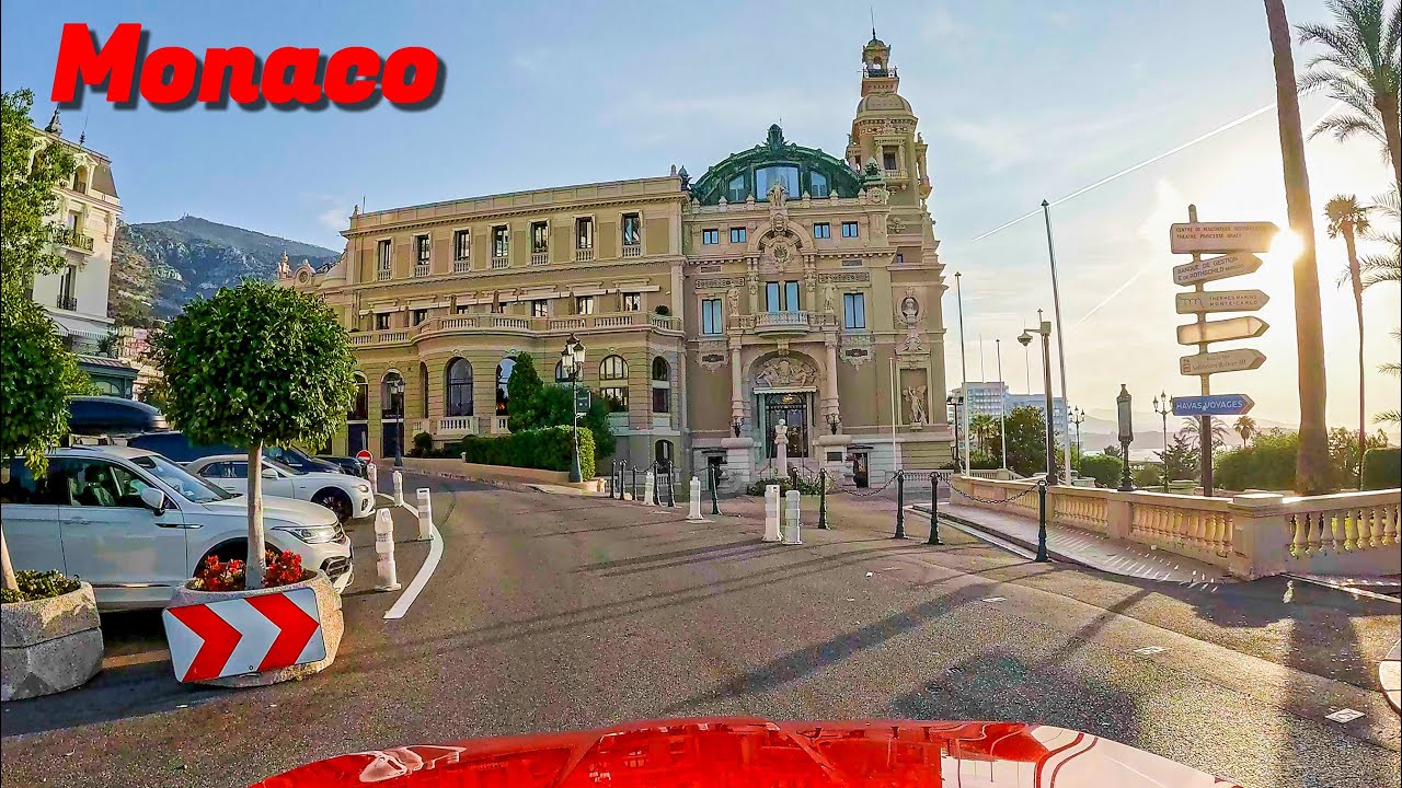 Driving in Monaco - F1 circuit on a normal non-racing day