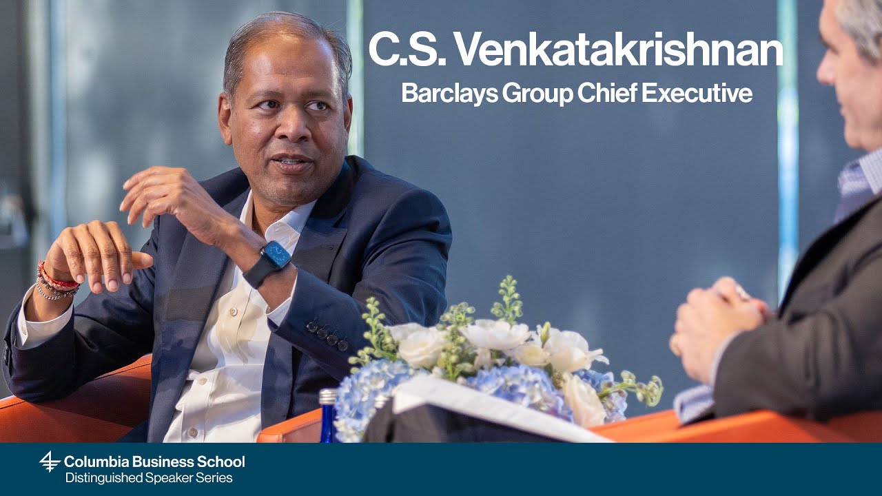 Генеральный директор Barclays К.С. Венкатакришнан о мировых рынках, рисках и будущем финансов