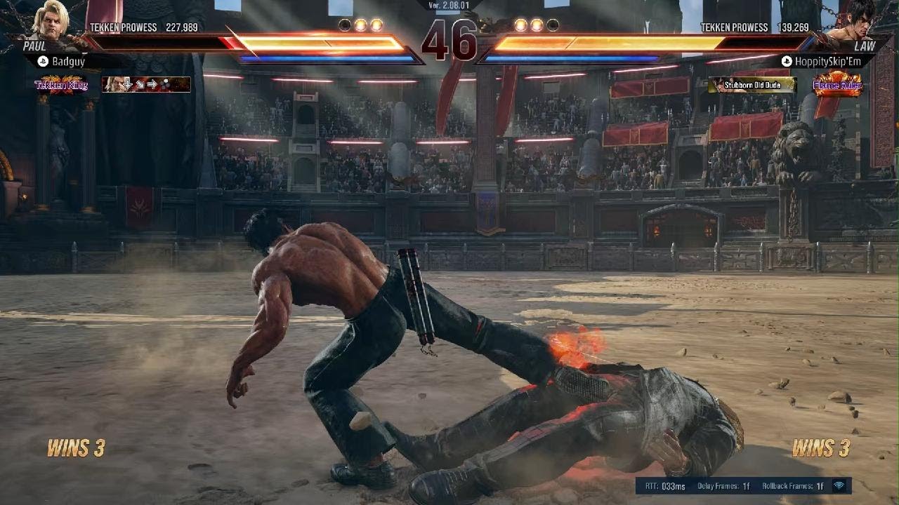 Badguy (Tekken King) Paul Wants To Destroy An Upcoming Marshall Law, But... #tekken8law #tekken8paul