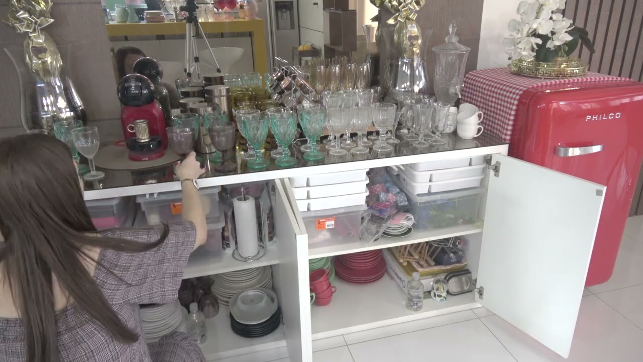 Organizando a Cristaleira