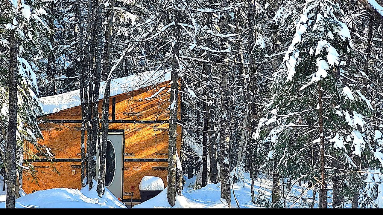 My Off Grid Cabin in Northern Maine So Far .