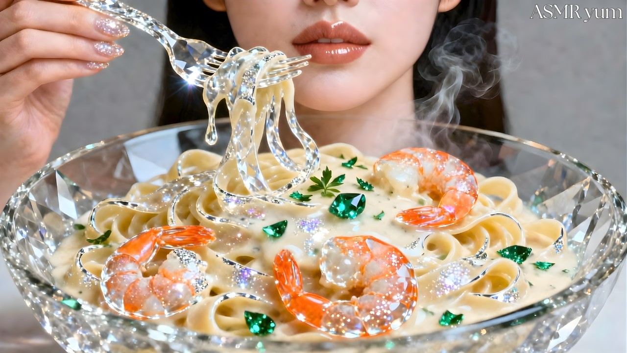 Your Brain Isn’t Ready for This GLASS Alfredo Pasta🛑😵🍝