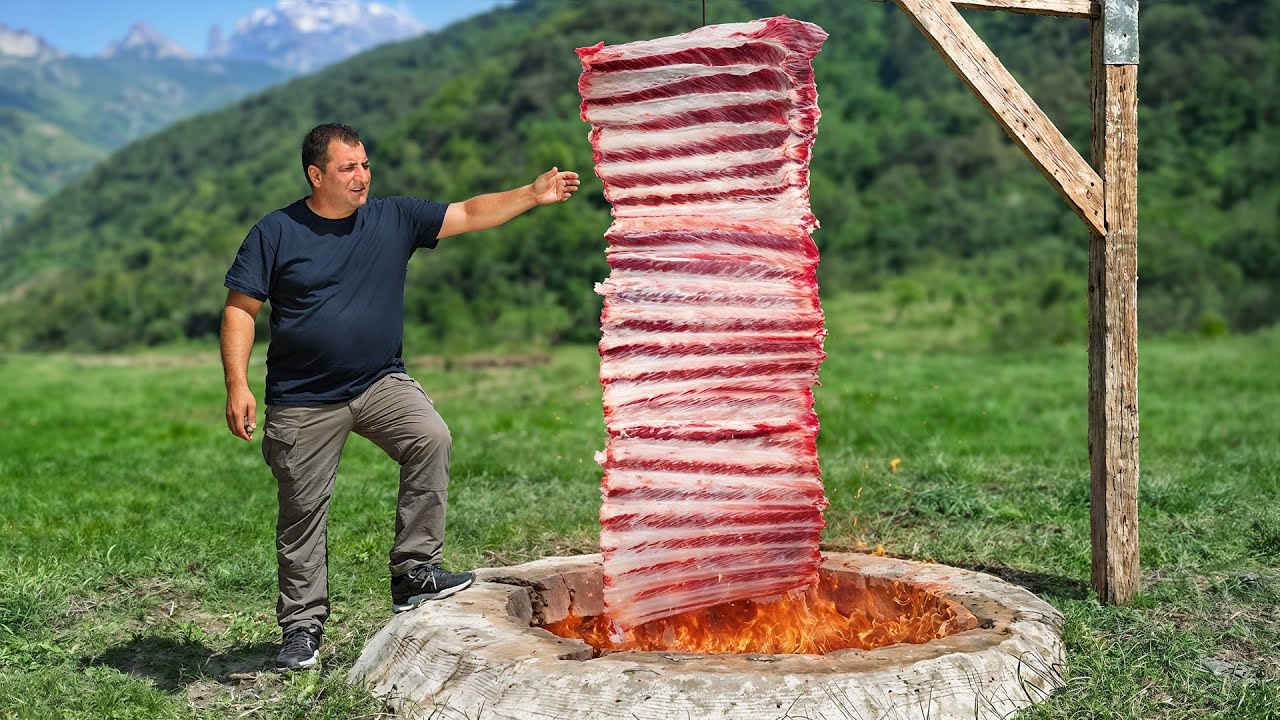 Costelas Bovinas Suculentas na Tandoor com Bulgur Macio 🍖🔥 | Vida na Vila do Azerbaijão