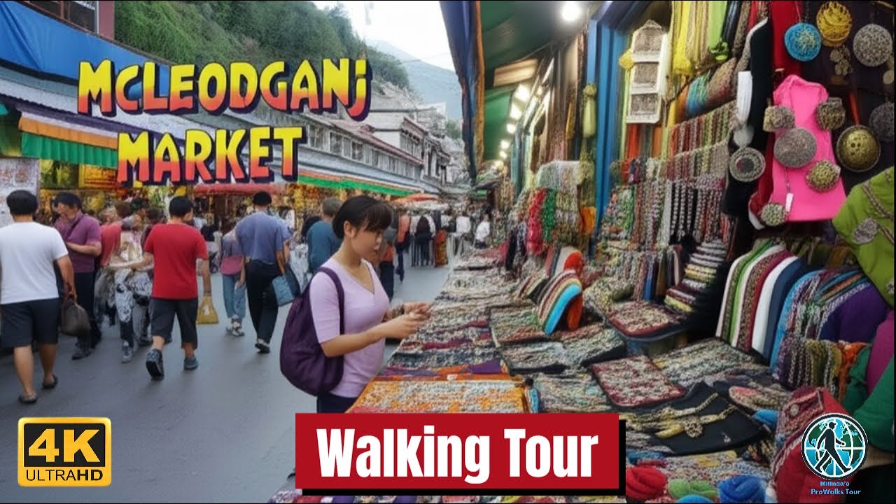 Walking Tour of McLeodganj Market | Dharamshala Himachal Pradesh | Tibetan Street Shopping & Food