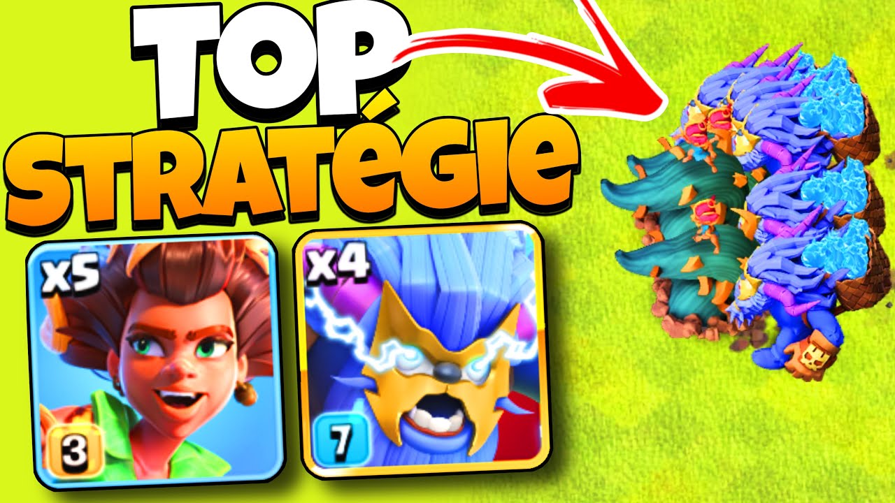 🔥 La COMPO Cavali&egrave;re & Super Y&eacute;ti qui BROIE le HDV17 ! (Clash of Clans)