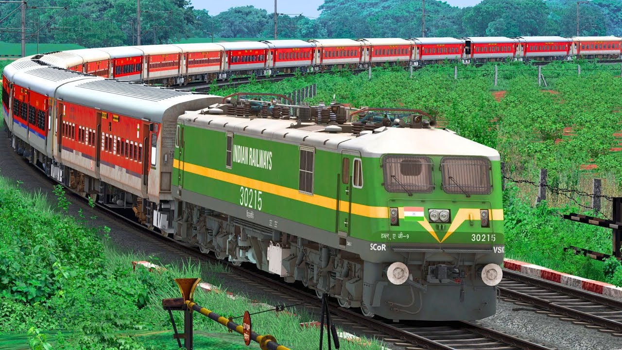 TRAINS CROSSING SPEED IN RAILWAY GATE | BUMPY RAILROAD | Train Simulator | Railwork | NTG GAMING