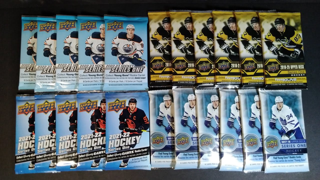 🏒 Upper Deck Hockey Cards! 🥅 22-Pack Retail Series 1 RIP: 2017-18, 2019-20, 2021-22, & 2022-23