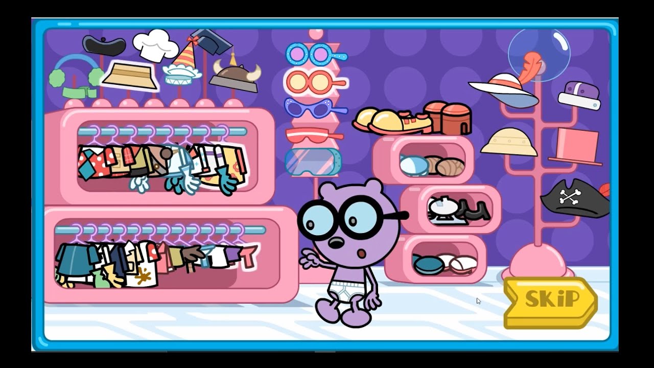 Wow Wow Wubbzy: Walden's Delightful Dress-Up - Old Flash Games